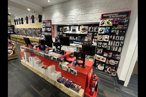 Technology products on display at Nottingham Fopp store